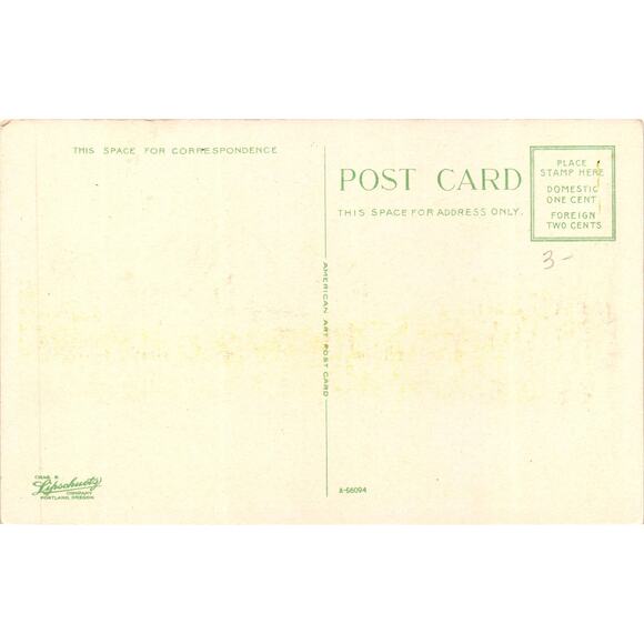 Three Sisters Oregon Mountain Scene Vintage Postcard by Lipshutz Reflecting Lake - Picture 2 of 2